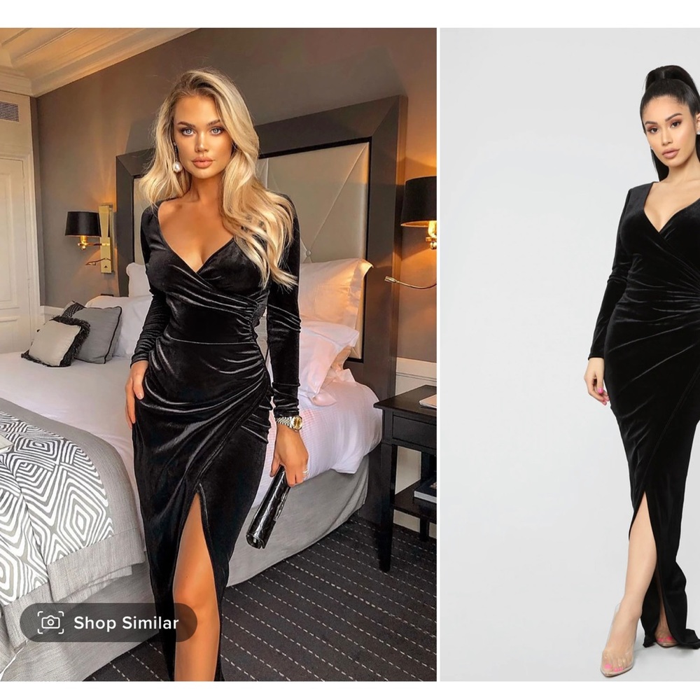 Black Velvet Dress